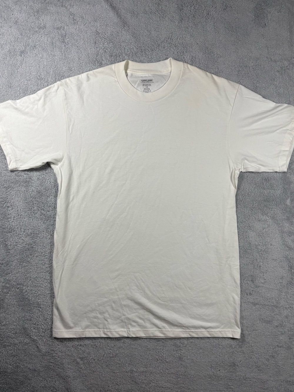 Kirkland Signature White Short Sleeve Crewneck Tee